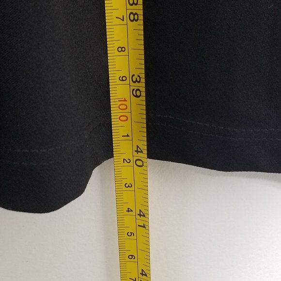 Joeffer Caoc Stunning Classic Black Gathered Midi Dress V-Neck Size Small - Picture 9 of 10